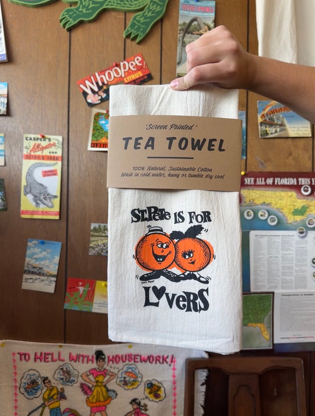 pp-「p」　4枚 Tea Towels | 5801 Print House
